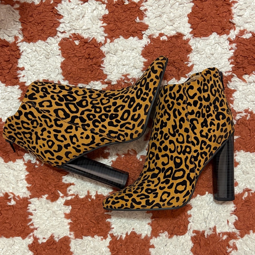 Leopard Print Women’s Ankle Booties